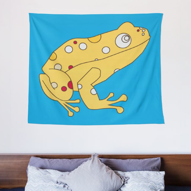 Yellow Frog Tapestry (Creator Uploaded)