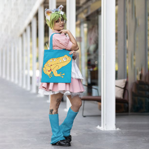 Yellow Frog Tote Bag