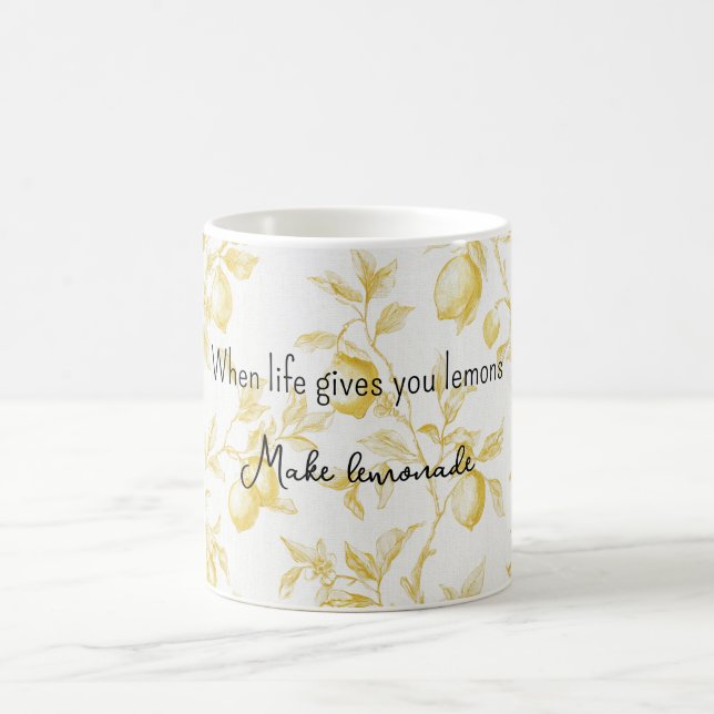 Yellow Fruit Lemons Make Lemonade Coffee Mug (Center)