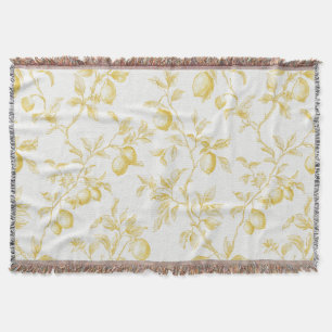 Yellow Fruit Lemons Make Lemonade Throw Blanket