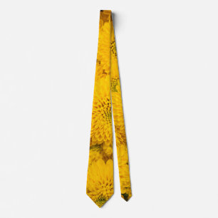 Yellow garden asters Perfect colour summer flower Tie