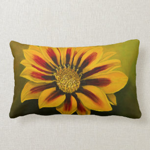 Yellow Gazania Lumbar Cushion