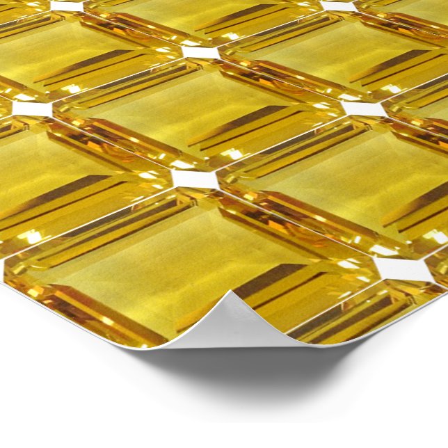 Yellow Gemstone Poster (Corner)