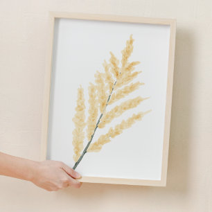 Yellow Gentle watercolor Flower Nursery Decor