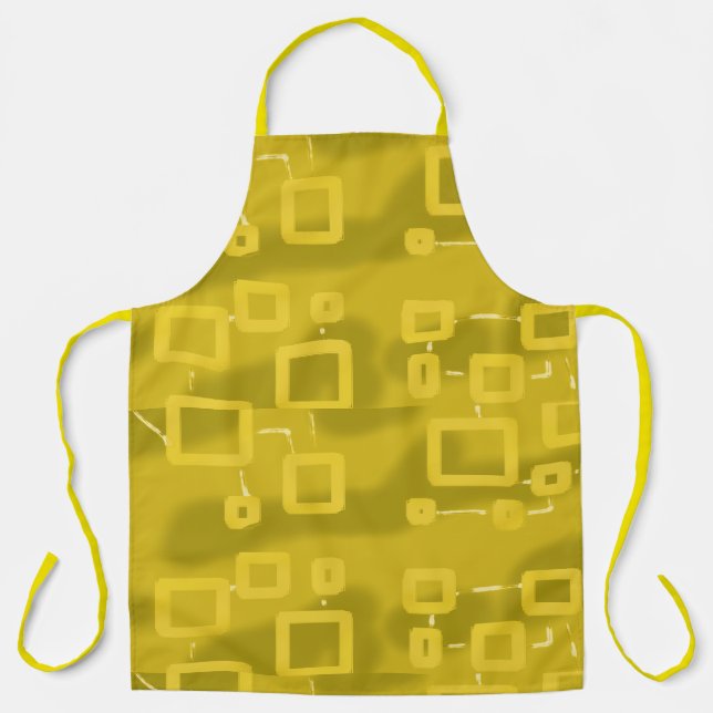 Yellow Geometric Apron (Front)