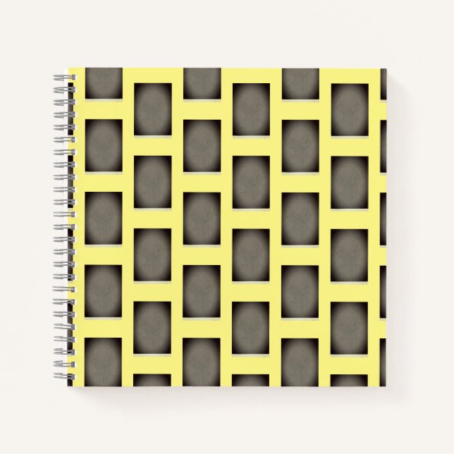 Yellow Geometric Notebook (Front)