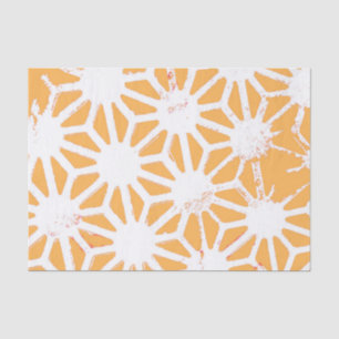 Yellow geometric pattern tissue paper