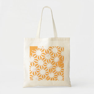 Yellow geometric pattern tote bag
