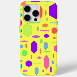 Yellow Geometry iPhone 15 Pro Max Case