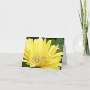 Yellow Gerber Note Card