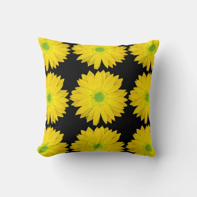 Yellow Gerbera Cushion (Front)