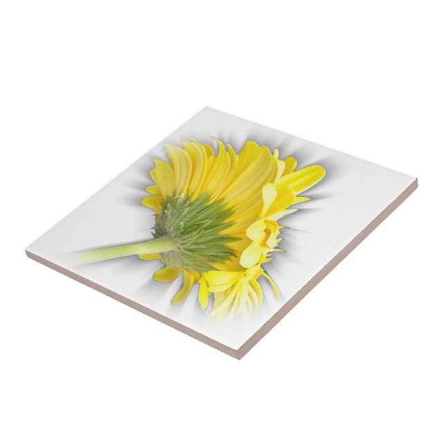 yellow gerbera daisy tile (Side)