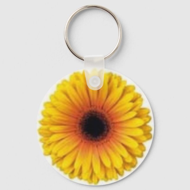YELLOW GERBERA KEY RING (Front)