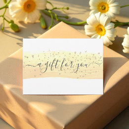 Yellow Gift Certificate Glitter Voucher