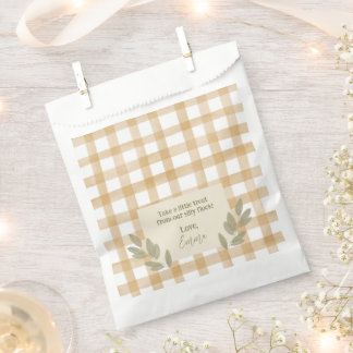 Yellow Gingham Birthday Party Favour Bags
