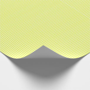 Yellow Gingham Chequered Wrapping Paper
