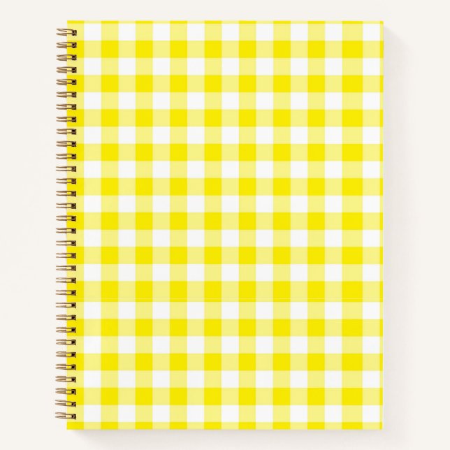 Yellow Gingham Notebook (Front)