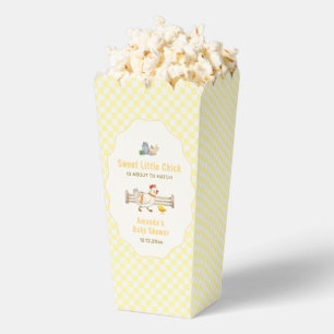 Yellow Gingham Popcorn Farm Chicks Baby Shower  Favour Box