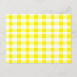 Yellow Gingham Postcard