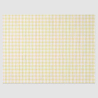 Yellow Gingham Tissue Paper