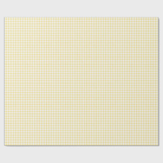 Yellow Gingham Wrapping Paper
