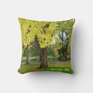 Yellow Gingko Tree - Boston Public Garden Cushion