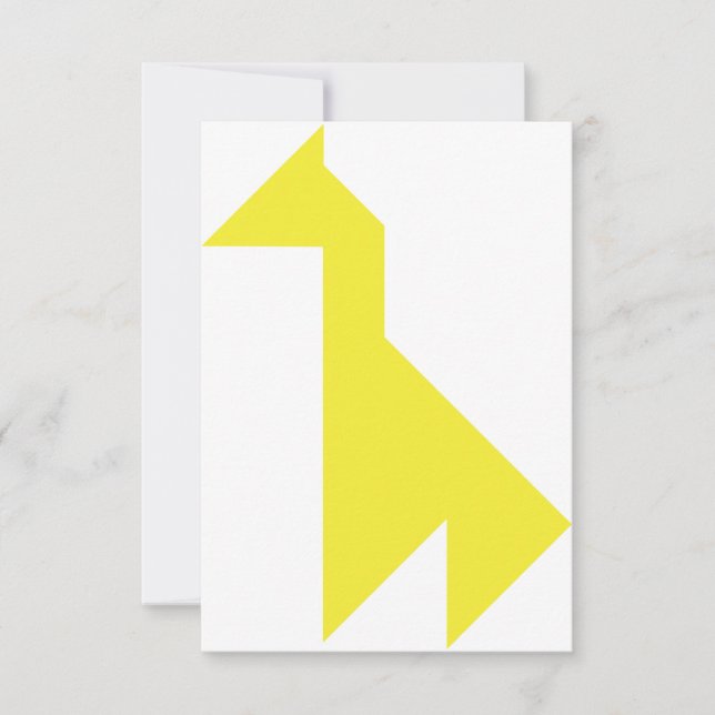Yellow giraffe Tangram (Front)