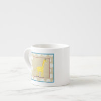 Yellow Giraffe with White Polka Dots