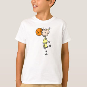 Yellow Girl Basketball Player T-shirts and Gifts