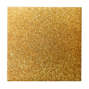 Yellow glitter tile