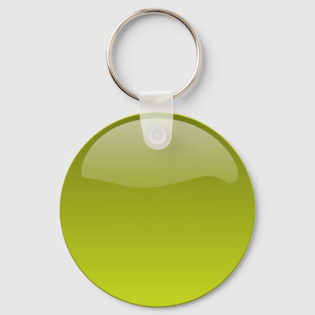 Yellow Glossy Button Keychain (Front)