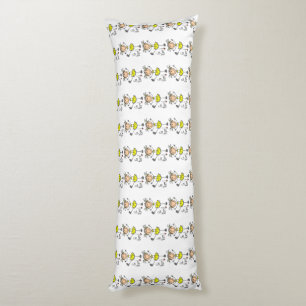 Yellow Go Team Cheerleader Body Cushion