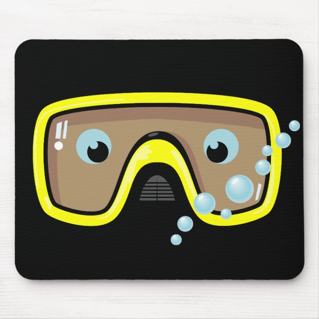 Yellow Goggles Mouse Pad (Front)
