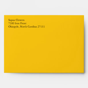 Yellow Gold A7 5x7 Custom Pre-addressed Envelopes