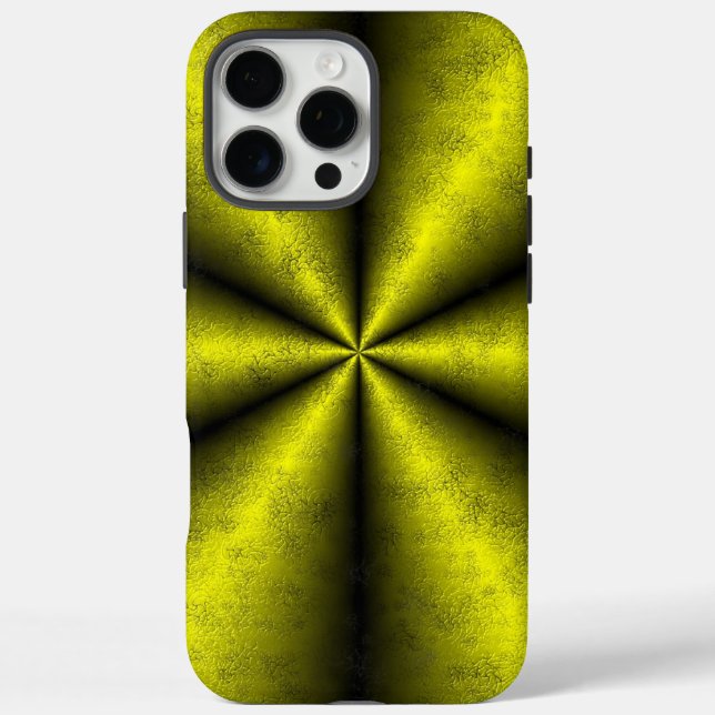 Yellow Gold Black Rainbow in Leather optik Case-Mate iPhone Case (Back)