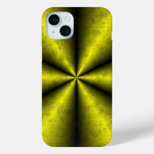 Yellow Gold Black Rainbow in Leather optik iPhone 15 Mini Case