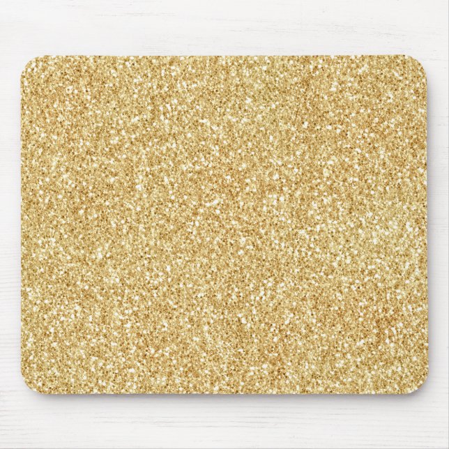 Yellow Gold Glitter        Mouse Pad (Front)