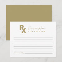 Yellow Gold Nurse Graduation Advice Card