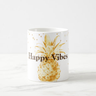 Yellow Gold Pineapple Coffee Mug