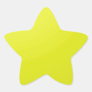 Yellow Golden Colour Shade Blanks: Add text image Star Sticker