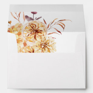 Yellow Golden Floral Envelope 2