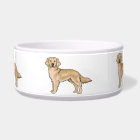 Yellow Golden Retriever Cute Cartoon Dogs