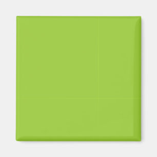 Yellow Green 9ACD32 Colour - Option to Add Name Magnet