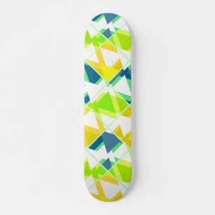 Yellow green abstract  skateboard