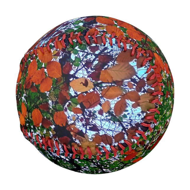Yellow , green and brown leaves baseball (Front Right)