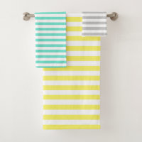 Yellow, Green and Purple Striped