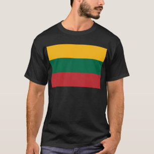 Yellow Green and Red Flag of Lithuania T-Shirt