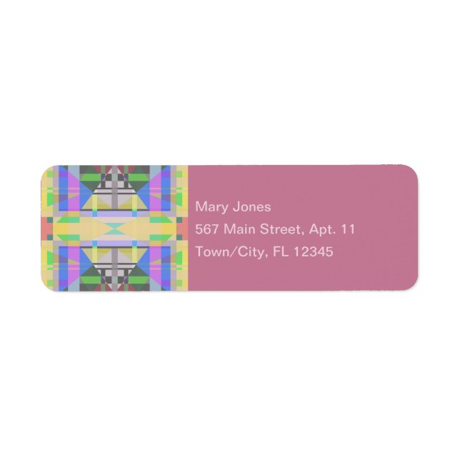 Yellow Green Blue Purple Geometric (Front)