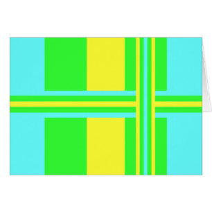 Yellow, Green, Blue Wide Stripes by Shirley Taylor