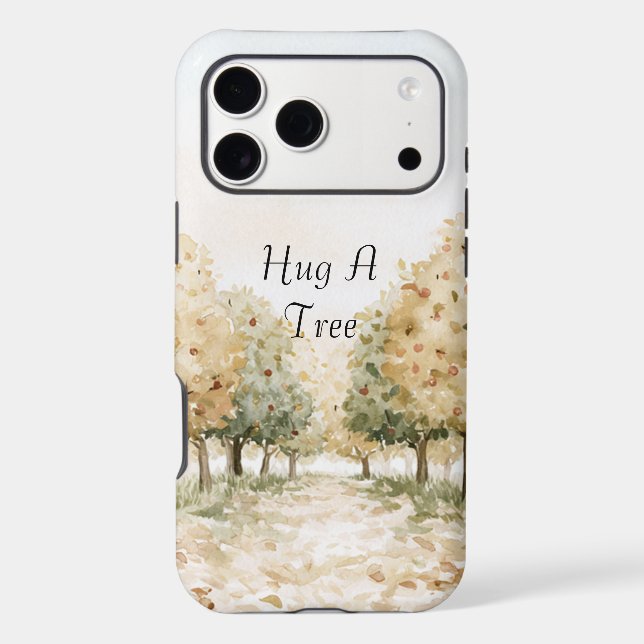 Yellow Green Brown Trees Hug A Tree (Back)